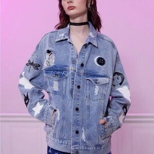 Coraline Jean Jacket Hot Topic NWT Sz XL
